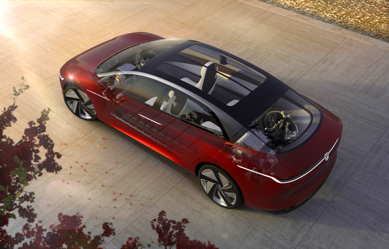 Illustration for article titled The Volkswagen I.D. Vizzion Will Get A Bigger Battery Than Anything Tesla Makes